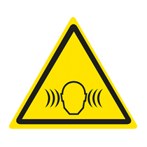 WARNING SIGN OF NOISE HAZARD