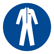 CARTELLO INDOSSARE INDUMENTI DI PROTEZIONE