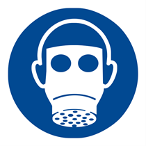 CARTELLO MASCHERA ANTIGAS