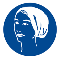 CARTELLO INDOSSARE CUFFIA COPRICAPELLI