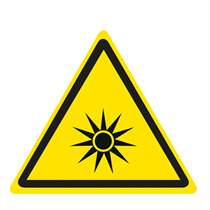 WARNING SIGN OF OPTICAL RADIATIONS