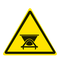 WARNING SIGN OF ON RAIL VEHICLES