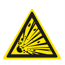 WARNING SIGN OF EXPLOSION RISK (image A)