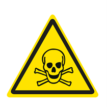 WARNING SIGN OF TOXIC HAZARD