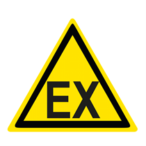 WARNING SIGN OF EXPLOSION RISK (image B)