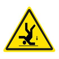 WARNING SIGN OF FALLING HAZARD