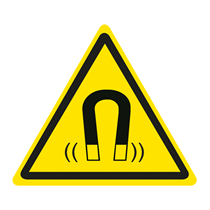 WARNING SIGN OF MAGNETIC FIELD