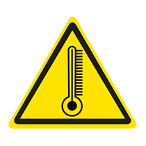 WARNING SIGN OF HIGH TEMPERATURE