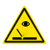 WARNING SIGN OF RADIATIONS DURING SOLDERING