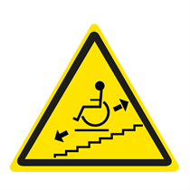 STAIRLIFT WARNING SIGN