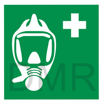 EMERGENCY SIGN AIR COMPRESSED BREATHING APPARATUS