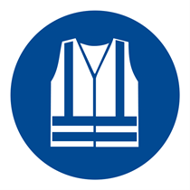 CARTELLO INDOSSARE MANTELLINA SEGNALATRICE