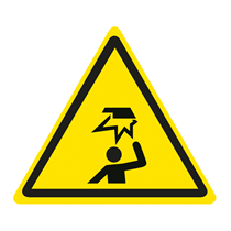 WARNING SIGN OF OVERHEAD OBSTACLE