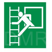 USICITA DI EMERGENZA CON SCALA DI FUGA FOTOLUMINESCENTE 