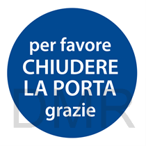 Cartello orizzontale adesivo di obbligo PERSONALIZZABILE