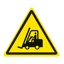 FORKLIFT TRAFFIC HAZARD SIGN