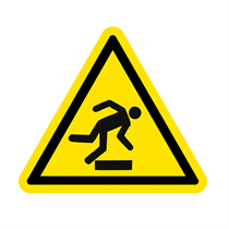 DANGER OF TRIPPING SIGN