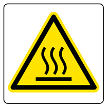 HOT SURFACE DANGER SIGN