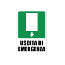 ALUMINUM EMERGENCY EXIT SIGN 