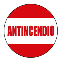 FIRE SAFETY ADHESIVE SIGN